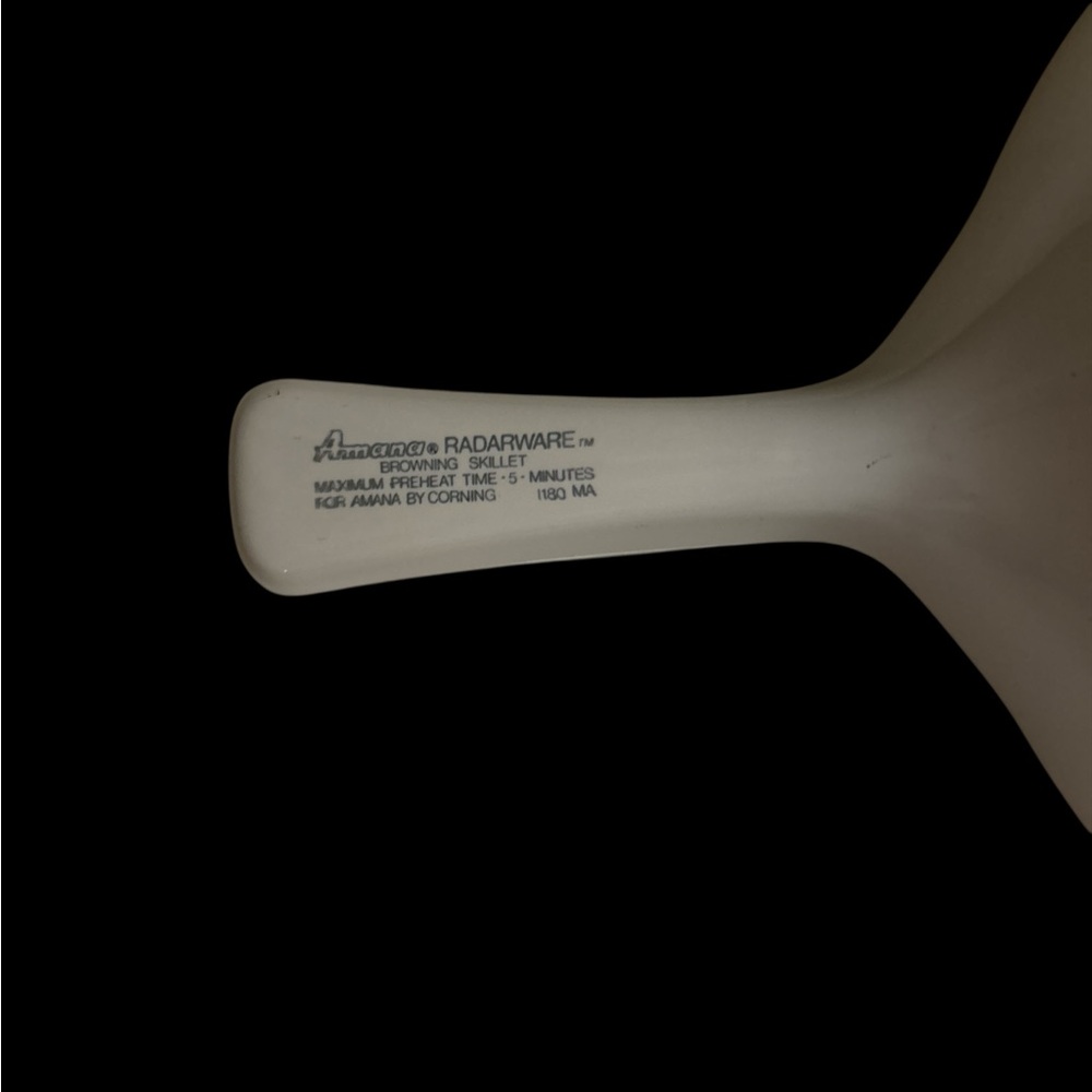 Corning Amana Radarware Blue Colonial House Browning Skillet with Lid - Picture 3 of 7